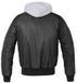 Куртка Brandit MA1 Sweat Hooded Black/Grey (S) 3150.78 фото 2