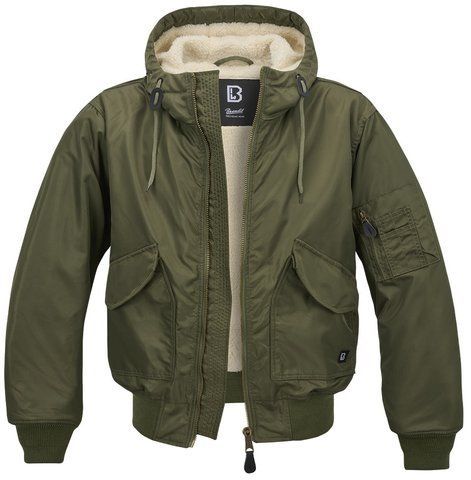 Куртка Brandit Куртка Brandit CWU Jacket Hooded Olive (S) 3188.1 фото