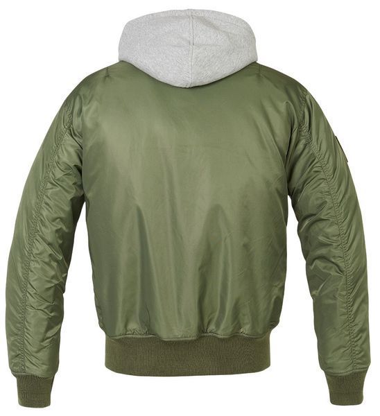 Куртка Brandit MA1 Sweat Hooded Olive/Grey (S) 3150.136 фото