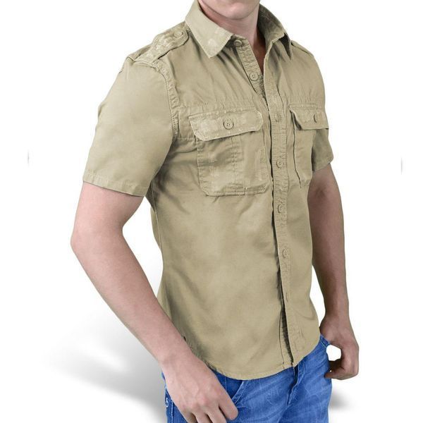 Рубашка Surplus Raw Vintage Shirt Beige (S) 1887792108 фото