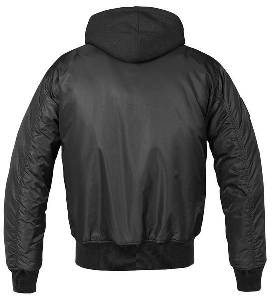Куртка Brandit MA1 Sweat Hooded Black (S) 3150.2 фото